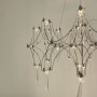 Зображення Дизайнерська невагома срібна люстра із кришталем Ø 65 см ИМ Light-Deco 1 