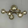 Изображение Латунна люстра Gorizia на 7 янтарних плафонів ИМ Light-Deco 3 