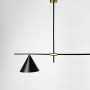 Зображення Видовжена дизайнерська люстра в чорному корпусі ИМ Light-Deco 