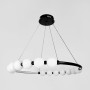 Зображення Чорна люстра Nordic Pearl з плафонами-перлинками Ø 80 см ИМ Light-Deco 3 