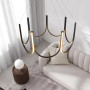 Изображение Підвісна чорна люстра на 6 світлодіодних дуг Ø80 см ИМ Light-Deco 6 