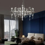 Зображення Дизайнерська невагома срібна люстра із кришталем Ø 65 см ИМ Light-Deco 11 