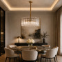 Зображення Підвісна латунна люстра із скляними елементами Ø60 см ИМ Light-Deco 4 