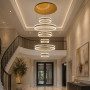 Изображение Латунна люстра з 6 кільцями з рельєфним акрилом Ø80 см ИМ Light-Deco 4 