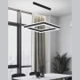 Изображение Люстра з підвісним квадратом у чорному корпусі 60 см ИМ Light-Deco 7 