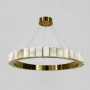 Зображення Підвісна люстра у латунному кільцевому корпусі з мармуровими елементами Ø 80 см ИМ Light-Deco 3 
