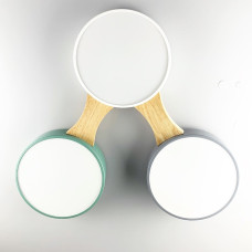 Люстра стельова LED Light House LNF-17485 26W з дерев'яними елементами, без пульта