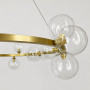 Зображення Кільцева латунна люстра з 18 прозорими плафонами Ø 95 см ИМ Light-Deco 