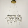 Изображение Дизайнерська невагома золота люстра із кришталем Ø 65 см ИМ Light-Deco 
