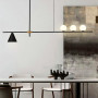 Зображення Видовжена дизайнерська люстра в чорному корпусі ИМ Light-Deco 6 
