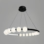 Зображення Чорна люстра Nordic Pearl з плафонами-перлинками Ø 80 см ИМ Light-Deco 5 
