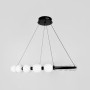 Зображення Чорна люстра Nordic Pearl з плафонами-перлинками Ø 80 см ИМ Light-Deco 