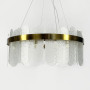 Изображение Підвісна люстра з скляними фактурними пластинами Ø 80 см ИМ Light-Deco 