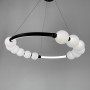 Изображение Чорна люстра Nordic Pearl з плафонами-перлинками на 3 режими ИМ Light-Deco 5 