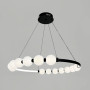 Зображення Чорна люстра Nordic Pearl з плафонами-перлинками Ø 80 см ИМ Light-Deco 2 