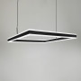 Изображение Люстра з підвісним квадратом у чорному корпусі 60 см ИМ Light-Deco 6 