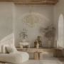 Зображення Дизайнерська невагома золота люстра d80 см ИМ Light-Deco 3 