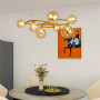 Изображение Латунна люстра Gorizia на 7 янтарних плафонів ИМ Light-Deco 6 
