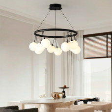 Люстра-кільце підвісне Light House LNF-17454/10 BK чорна (цоколь G9)