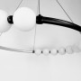 Зображення Чорна люстра Nordic Pearl з плафонами-перлинками Ø 80 см ИМ Light-Deco 1 