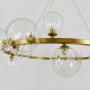 Зображення Кільцева латунна люстра з 18 прозорими плафонами Ø 95 см ИМ Light-Deco 1 