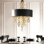 Изображение Люстра із серії Curtis в золоті з чорним абажуром Ø 40 см ИМ Light-Deco 