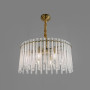 Зображення Підвісна латунна люстра із скляними елементами Ø60 см ИМ Light-Deco 1 