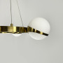 Зображення Елегантна латунна кільцева люстра на 6 плафонів Ø 65 см ИМ Light-Deco 3 