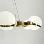 Зображення Елегантна латунна кільцева люстра на 6 плафонів Ø 65 см ИМ Light-Deco 4 
