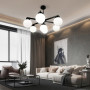 Зображення Чорна люстра на 7 білих плафонів Ø 75 см ИМ Light-Deco 5 