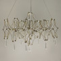 Изображение Дизайнерська невагома золота люстра із кришталем Ø 70 см ИМ Light-Deco 6 