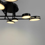 Изображение Люстра потолочная светодиодная Light House LNF-17548/4+4 BK 60 Вт Ø 80 см черная ИМ Light-Deco 1 