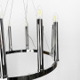 Изображение Підвісна срібна кільцева люстра підсвічник ИМ Light-Deco 6 