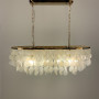 Изображение Видовжена золота люстра ATHELIA із перламутровими пластинами ИМ Light-Deco 1 