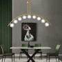 Зображення Золота люстра-дуга на 9 подвійних плафонів ИМ Light-Deco 3 