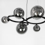 Изображение Чорна люстра Gorizia на 9 графітових плафонів ИМ Light-Deco 3 