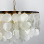 Изображение Видовжена золота люстра ATHELIA із перламутровими пластинами ИМ Light-Deco 4 