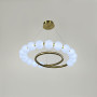 Зображення Підвісна латунна люстра із білими кульками Ø 60 см ИМ Light-Deco 4 