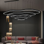 Изображение Незвичайна та ефектна чорна люстра на 5 ярусів Ø 120 см ИМ Light-Deco 4 
