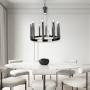 Изображение Підвісна срібна кільцева люстра підсвічник ИМ Light-Deco 7 