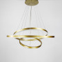 Зображення Люстра підвісна світлодіодна LNF-17459 AB 65 Вт на три кільця діаметр 60+40+20 см латунь ИМ Light-Deco 1 