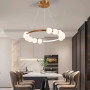 Зображення Люстра Nordic Pearl з плафонами-перлинками на 3 режими Ø 60 см ИМ Light-Deco 1 