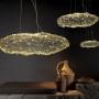 Зображення Декоративна люстра-хмаринка LED CLOUD у золотому корпусі 100х50 см ИМ Light-Deco 3 