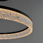 Изображение Кільцева чорна люстра з акриловим розсіювачем Ø60 см ИМ Light-Deco 3 