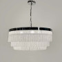 Зображення Підвісна 3-х ярусна люстра в хромованому корпусі Ø 80 см ИМ Light-Deco 2 