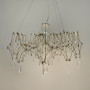 Изображение Дизайнерська невагома золота люстра із кришталем Ø 70 см ИМ Light-Deco 9 