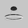 Изображение Кільцева чорна люстра з акриловим розсіювачем Ø60 см ИМ Light-Deco 6 