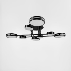 Люстра стельова світлодіодна Light House LNF-17548/4+4 BK 60 Вт Ø 80 см чорна