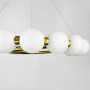 Зображення Підвісна латунна люстра із білими кульками Ø 60 см ИМ Light-Deco 