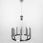 Изображение Підвісна срібна кільцева люстра підсвічник ИМ Light-Deco 2 